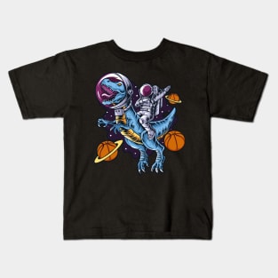 Basketball t-rex Kids T-Shirt